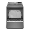 Maytag 5.2 cu. ft. Pet Pro Top Load Washer in Midnight Steel with Agitator, Extra Power and Sanitize Cycle with Oxi MTW7205RF - Open Box and Maytag 7.4 cu. ft. Smart Top Load Electric Dryer with Extra Power 16271 - MED6230HC - New in Box