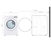 Pictures of LG 7.4 cu. ft. Ultra Large Capacity Front Load Gas Dryer in White 31133SD158 - DLG3401W - Scratch & Dent (Moderate) - Neu Appliance Outlet - Discount Appliance Outlet in Austin, Tx