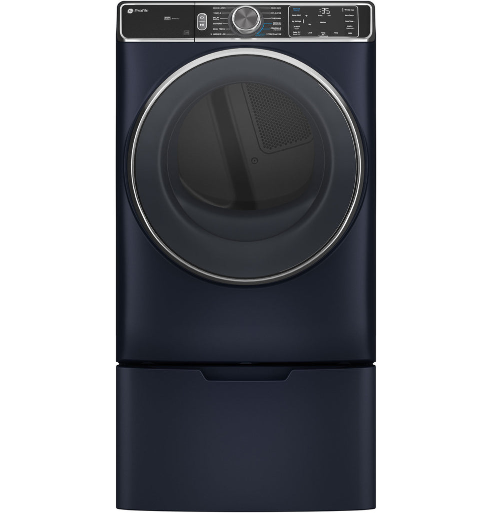 Pictures of GE Profile 5.3 cu. ft. Smart Front Load Washer with OdorBlock UltraFresh Vent System GE9864 - PFW870SPVRS - New in Box and GE Profile Smart Front Load Electric 7.8 Cu. Ft. Capacity Dryer with Steam and Sanitize Cycle GE9864E - PFD87ESPVRS - New in Box - Neu Appliance Outlet - Discount Appliance Outlet in Austin, Tx