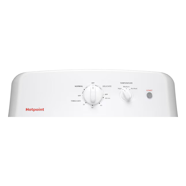 Hotpoint 6.2 cu. ft. Vented Gas Dryer in White with Auto Dry 31134SD192 - HTX26GASWWW - Scratch & Dent (Minor)