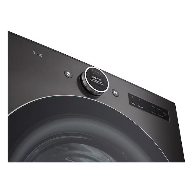 LG 4.5 cu. ft. Smart Front Load Washer with TurboWash® 360° and ezDispense® WM5700HVA - Scratch & Dent (Moderate) and 7.4 cu. ft. Ultra Large Capacity Smart Front Load Electric Dryer with Built-In Intelligence & TurboSteam® 16275 - DLEX6700B - Open Box
