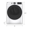 Pictures of GE® ENERGY STAR® 7.8 cu. ft. Capacity Smart Front Load Gas Dryer with Sanitize Cycle GE9927 - GFD55GSSNWW - New in Box - Neu Appliance Outlet - Discount Appliance Outlet in Austin, Tx