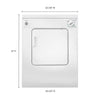 Pictures of Whirlpool 3.4 cu. ft. Compact Front Load Dryer with Flexible Installation 31132SD99 - LDR3822PQ - Scratch & Dent (Moderate) - Neu Appliance Outlet - Discount Appliance Outlet in Austin, Tx