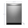 Pictures of GE® Fingerprint Resistant Stainless Steel ENERGY STAR® Top Control with Stainless Steel Interior Dishwasher with Sanitize Cycle 05121SD88 - GDT670SYVFS - Scratch & Dent (Minor) - Neu Appliance Outlet - Discount Appliance Outlet in Austin, Tx