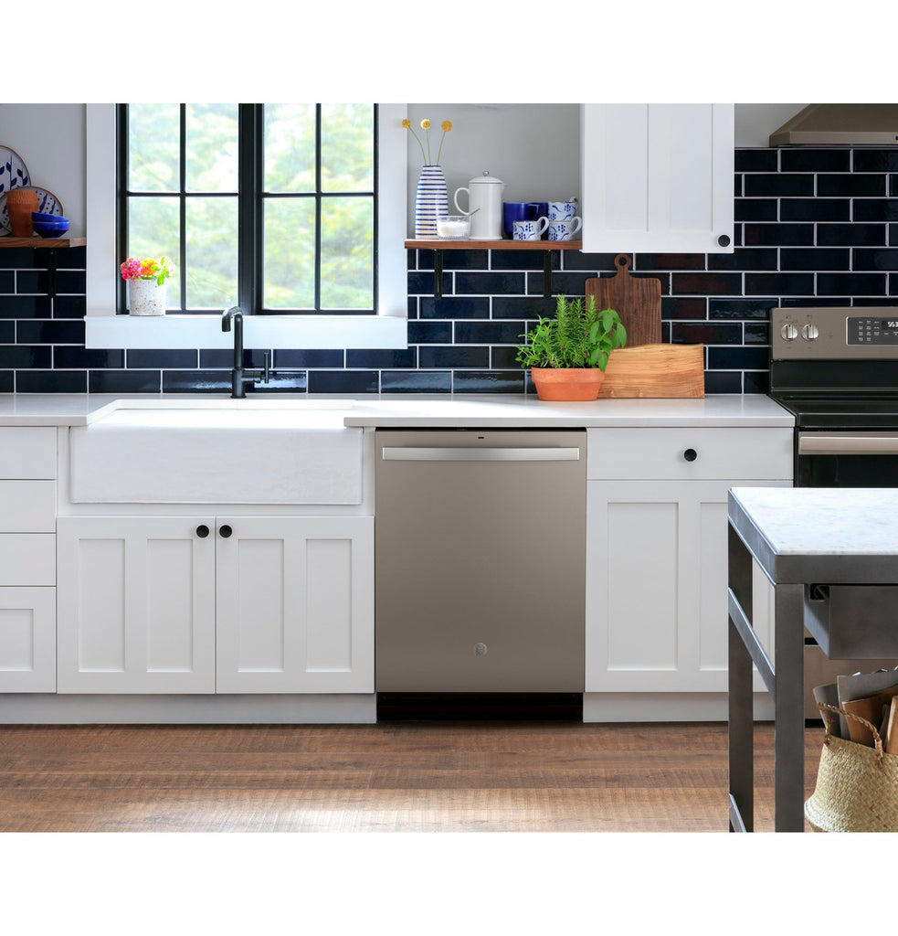 Pictures of GE® ENERGY STAR® Top Control with Plastic Interior Dishwasher with Sanitize Cycle & Dry Boost 25131SD287 - GDT550PMRES - Scratch & Dent (Moderate) - Neu Appliance Outlet - Discount Appliance Outlet in Austin, Tx