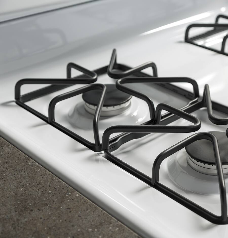 Pictures of GE® 30" Free-Standing Gas Range in White GE9879 - JGBS60DEKWW - New In Box - Neu Appliance Outlet - Discount Appliance Outlet in Austin, Tx