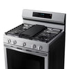 Pictures of Samsung 5-Burner Freestanding Smart Gas Range in Stainless Steel with No Preheat AirFry and Wi-Fi Enabled Convection 31131SD2 - NX60A6711SS - Scratch & Dent (Minor) - Neu Appliance Outlet - Discount Appliance Outlet in Austin, Tx