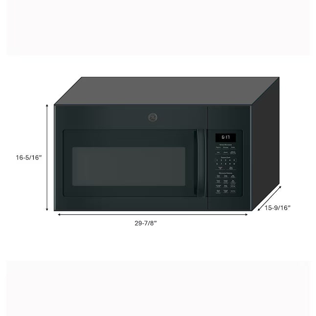 GE® 1.7 Cu. Ft. Over-the-Range Sensor Microwave Oven JVM6175DKBB - Open Box