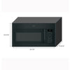 GE® 1.7 Cu. Ft. Over-the-Range Sensor Microwave Oven 5SD286 - JVM6175DKBB - Scratch & Dent (Minor)