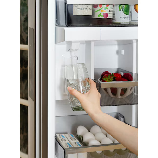 Frigidaire Professional Stainless Steel Counter Depth 3 Door French Door 23 Cu. Ft. Refrigerator with Adjustable Temperature Drawer and CrispSeal Plus Crispers 31132SD85 - PRFG2383AFC - Scratch and Dent (Minor)