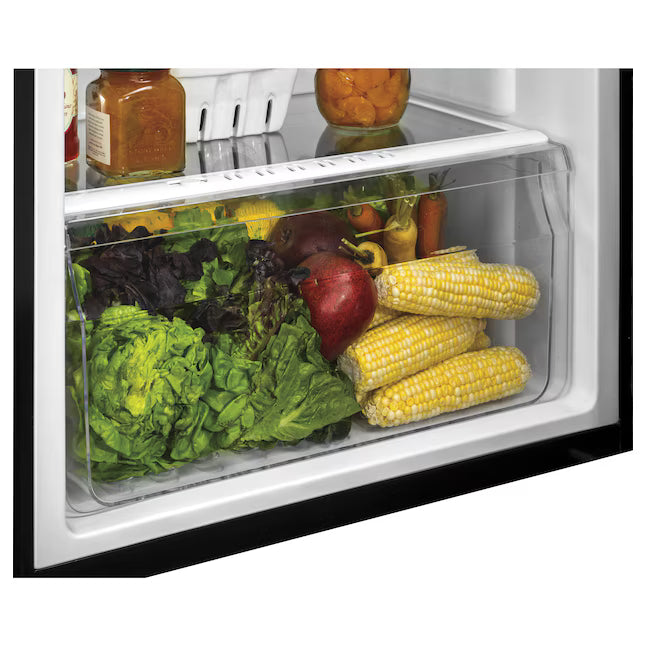 Haier 9.8 cu. ft. Top Freezer Refrigerator in Stainless Steel HA10TG21SS - Scratch & Dent (Minor)