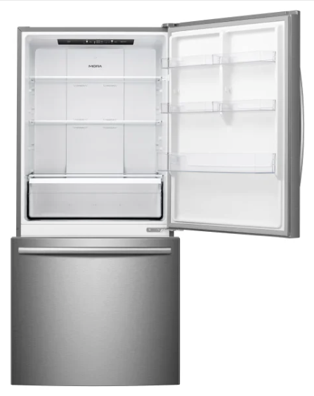 Mora 17.2 cu. ft. Counter Depth Bottom Freezer Refrigerator with LED Interior Lighting 30134SD205 - MRB172N6ASE - Scratch & Dent (Moderate)