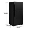 Pictures of GE® 21.9 Cu. Ft. Garage Ready Top-Freezer Refrigerator in Black GE9913 - GTS22KGNRBB - New In Box - Neu Appliance Outlet - Discount Appliance Outlet in Austin, Tx