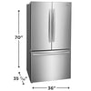 Frigidaire Gallery 29 Cu. Ft. Standard-Depth French Door Refrigerator 3SD964 - GRFN2853AF - Scratch & Dent (Minor)