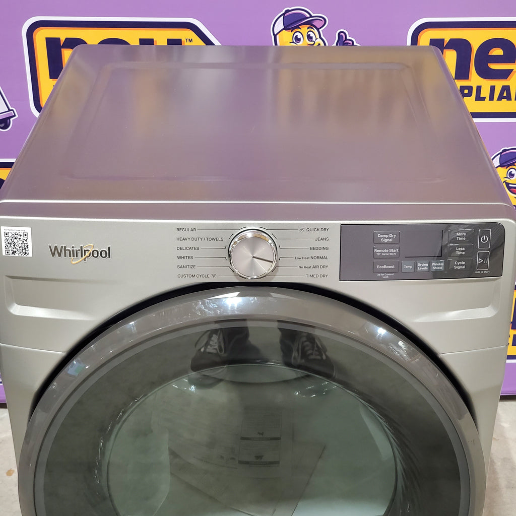 Pictures of Whirlpool 4.5 cu. ft. Smart Front Load ENERGY STAR® Washer with FreshFlow™ Vent System WFW5720RR - Scratch & Dent (Minor) and 7.4 cu. ft. Smart Front Load ENERGY STAR® Electric Dryer with Wrinkle Shield™ Option 16093 0 WED5720RR - Scratch & Dent (Minor) - Neu Appliance Outlet - Discount Appliance Outlet in Austin, Tx