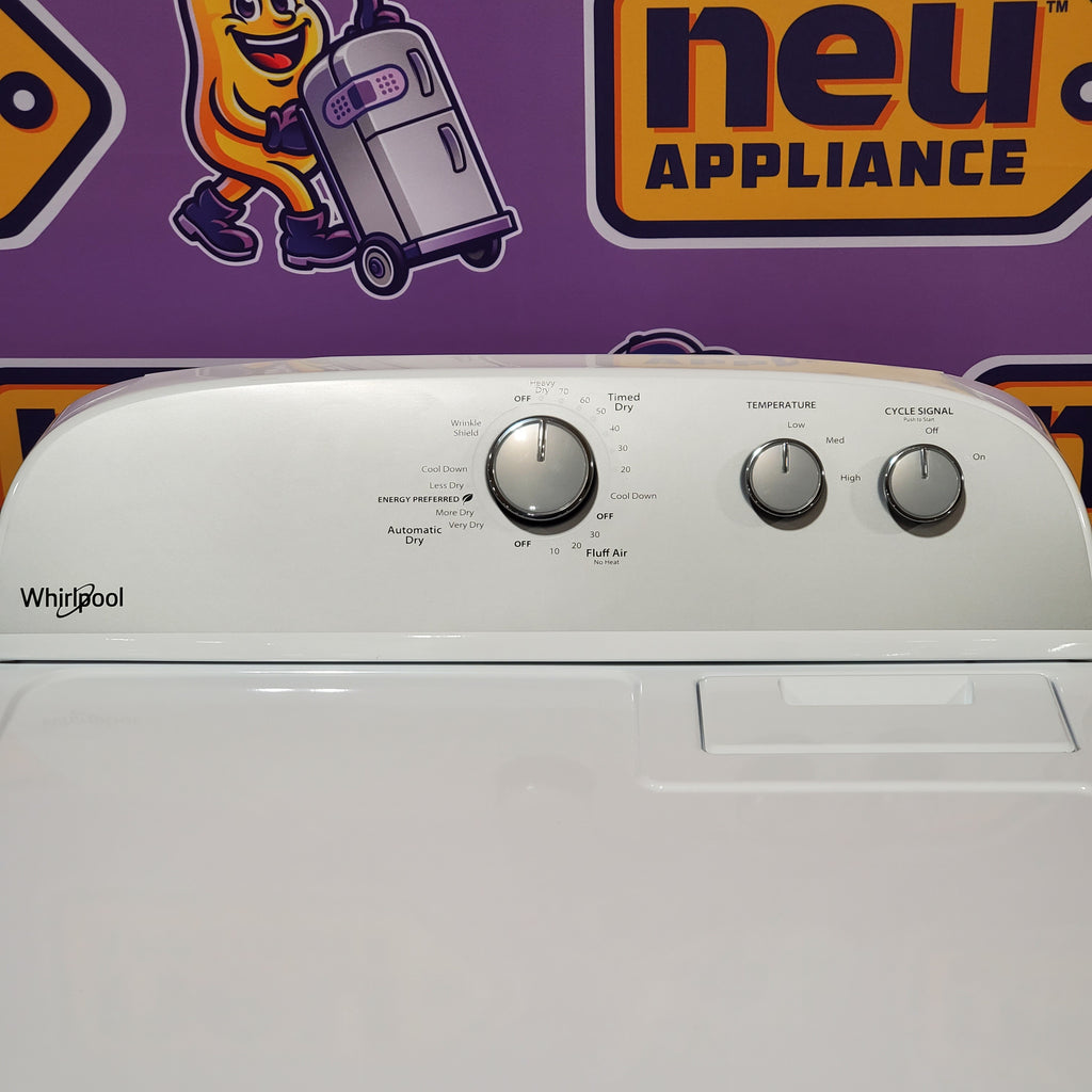 Pictures of Whirlpool Top Load 3.5 Cu. Ft. Washer with Deep Water Wash Option WTW4816FW - Open Box and Whirlpool Vented 7.0 Cu. Ft. Electric Dryer 16123 - WED4815EW - Open Box - Neu Appliance Outlet - Discount Appliance Outlet in Austin, Tx