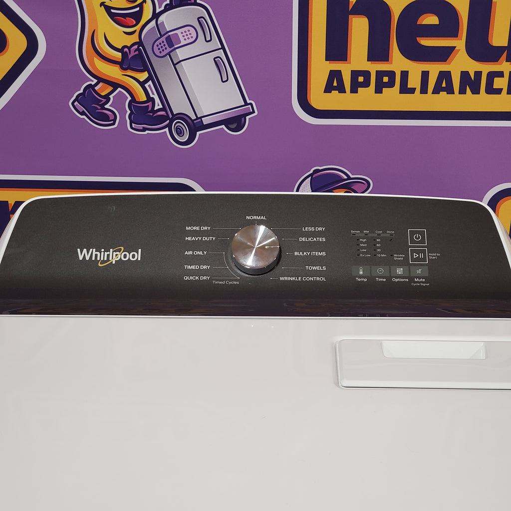 Whirlpool 4.6 Cu. Ft. Top Load Impeller Washer with Built-in Faucet WTW5020SW  - Scratch & Dent (Minor) and Whirlpool 7.0 cu. ft. Electric Dryer with Hamper Door 16091 - WED5010LW - Scratch & Dent (Minor)