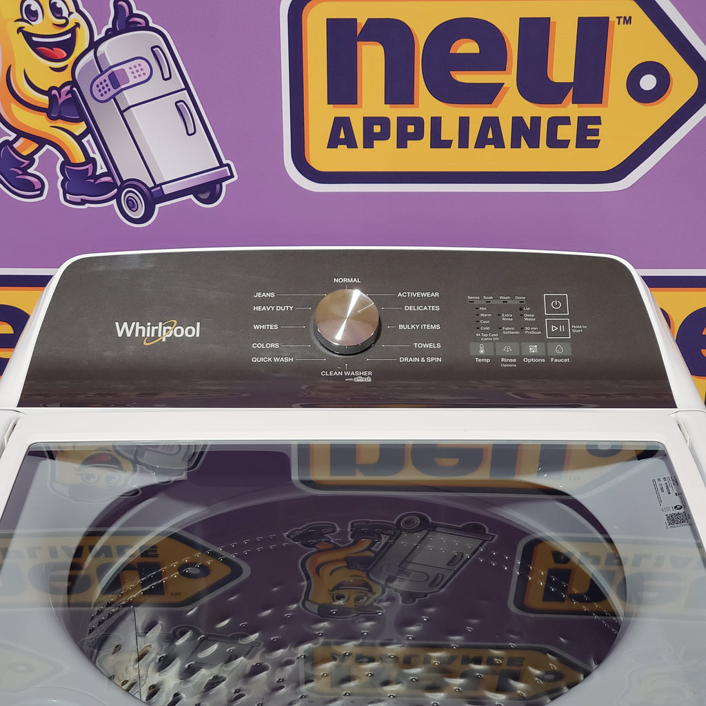 Whirlpool 4.6 Cu. Ft. Top Load Impeller Washer with Built-in Faucet 24SD20 - WTW5020SW  - Scratch & Dent (Minor)