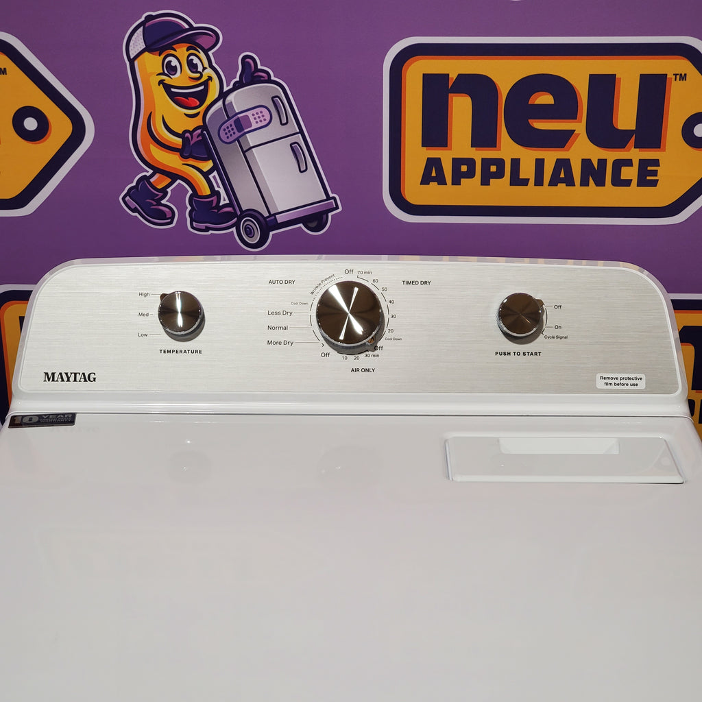 Pictures of MayTag 4.8 cu. ft. Top Load Washer with Extra Power, Built-In Water Faucet MVW5430MW - Scratch & Dent (Minor) and MayTag 7.0 cu. ft. Top Load Electric Wrinkle Prevent Dryer 16132 - MED4500MW - Open Box - Neu Appliance Outlet - Discount Appliance Outlet in Austin, Tx
