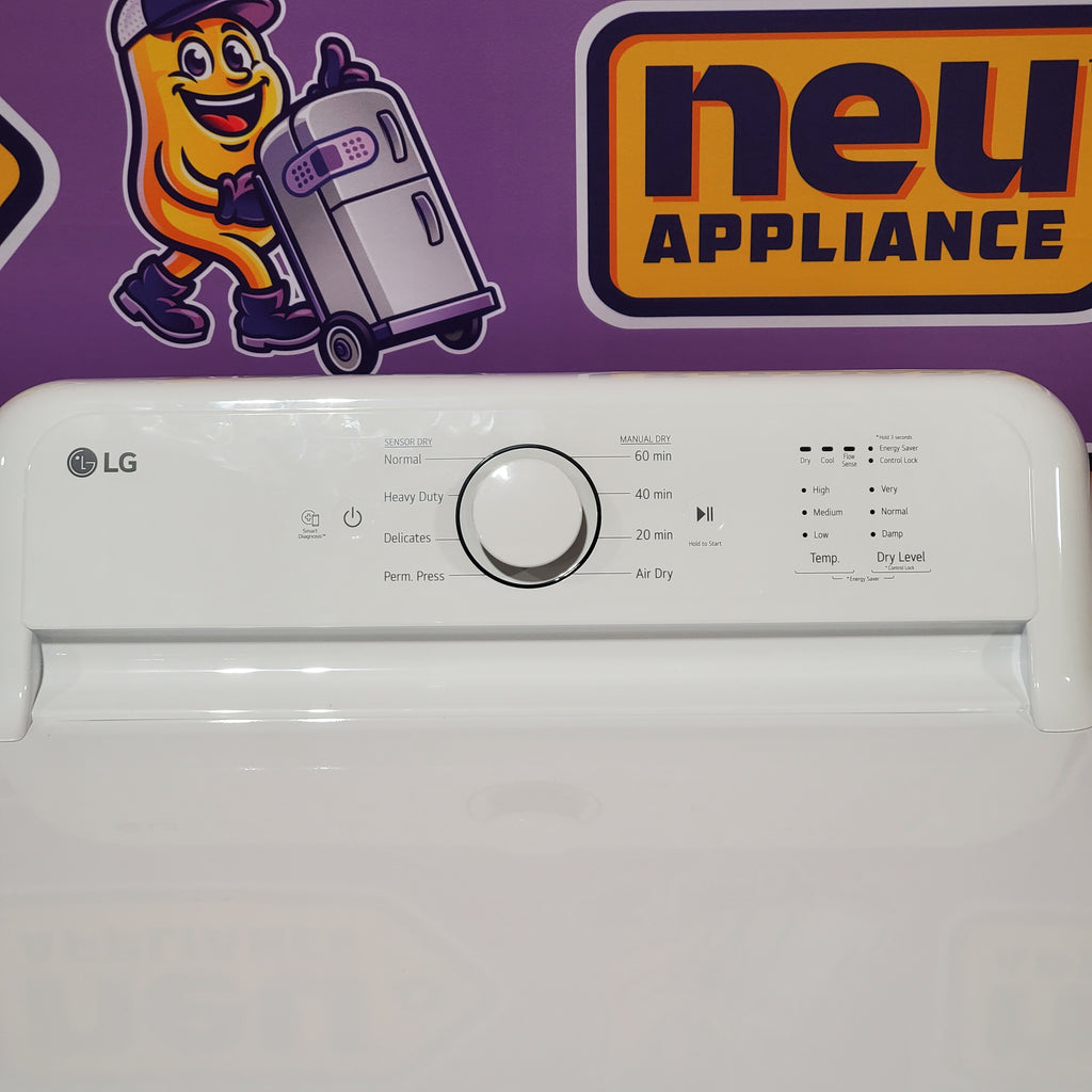 Pictures of LG 7.3 Cu. Ft. Electric Rear Control Ultra Large Capacity Dryer in White with Sensor Dry 6SD69 - DLE6100W - Open Box - Neu Appliance Outlet - Discount Appliance Outlet in Austin, Tx