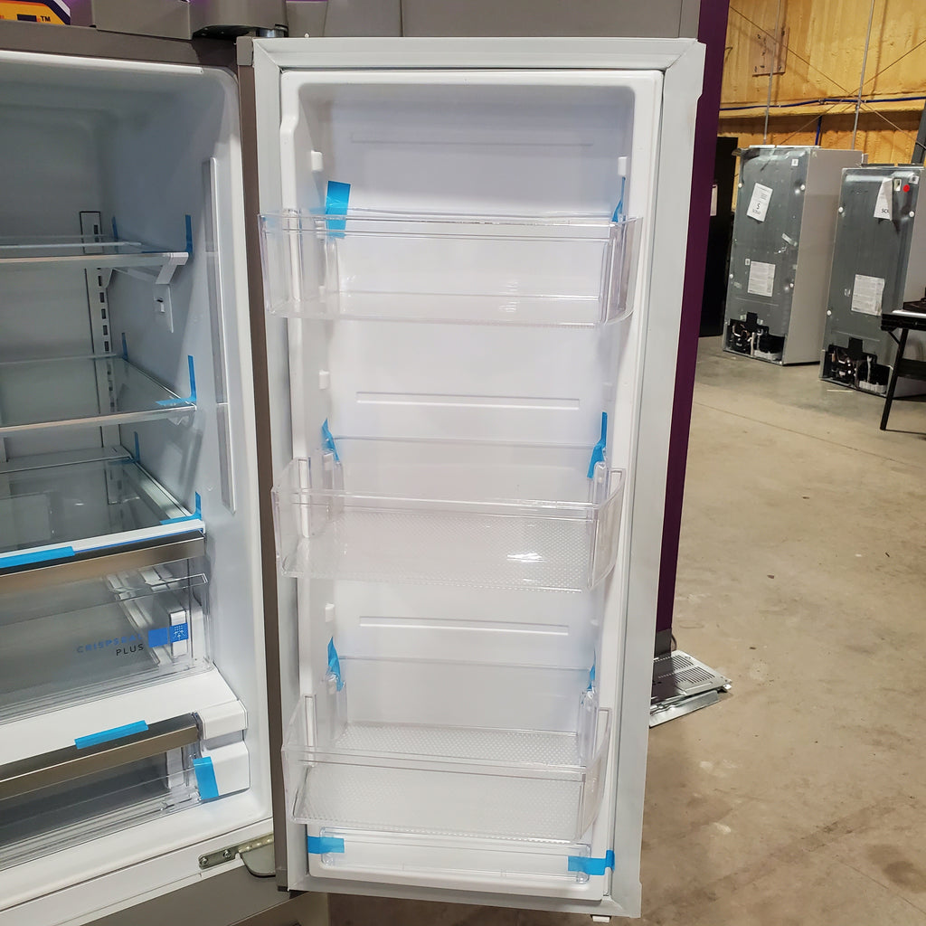 Pictures of Frigidaire 27.8-cu ft ENERGY STAR French Door Refrigerator with Dual Ice Maker in Fingerprint Resistant Stainless Steel 3SD1059 - GRFS2853AF - Scratch & Dent (Moderate) - Neu Appliance Outlet - Discount Appliance Outlet in Austin, Tx