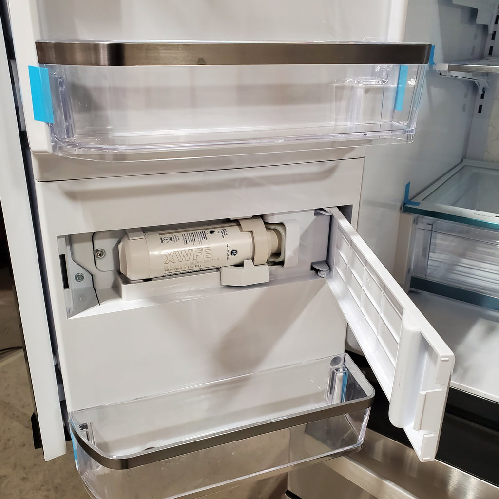 Pictures of GE Profile™ ENERGY STAR® 27.9 Cu. Ft. Smart Fingerprint Resistant 4-Door French-Door Refrigerator with Door In Door 22SD049 - PVD28BYNFS - Scratch & Dent (Minor) - Neu Appliance Outlet - Discount Appliance Outlet in Austin, Tx