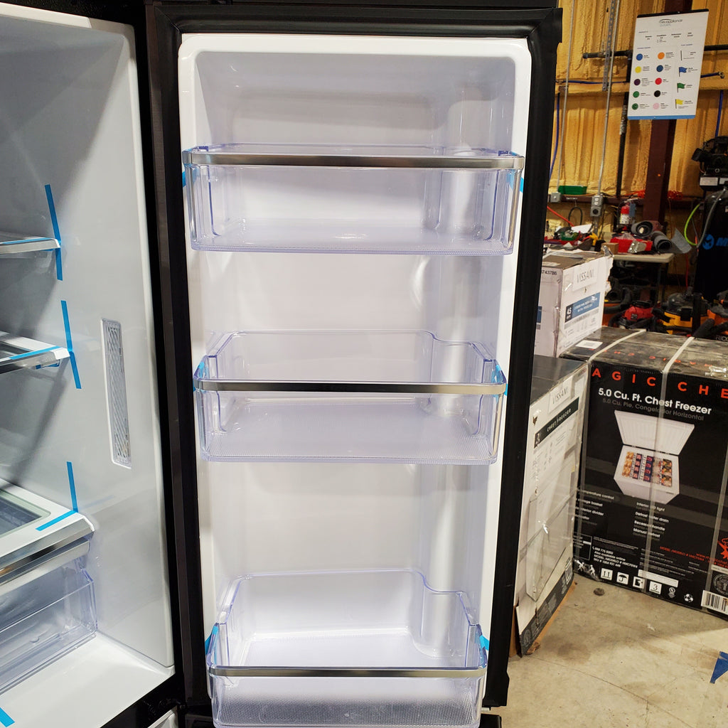 Pictures of Samsung 23 cu. ft. Counter Depth 4-Door Flex™ Refrigerator with FlexZone™ in Black Stainless Steel 05CR63 - RF23J9011SG - Scratch & Dent (Minor) - Neu Appliance Outlet - Discount Appliance Outlet in Austin, Tx