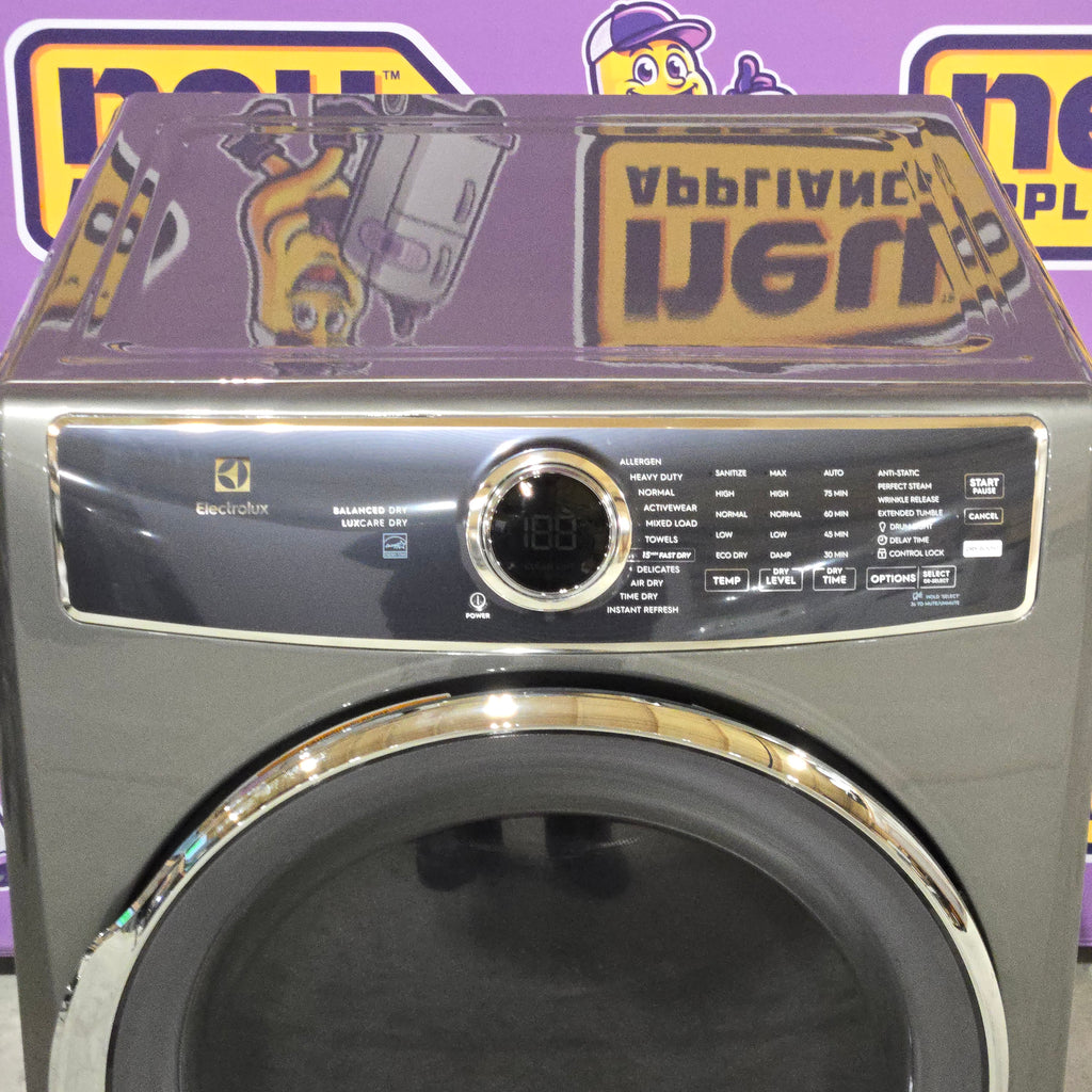 Pictures of Electrolux Titanium 600 Series Electric 8.0 Cu. Ft. Dryer with Balanced Dry and Perfect Steam Option 6SD74 - ELFE7637AT - Open Box - Neu Appliance Outlet - Discount Appliance Outlet in Austin, Tx