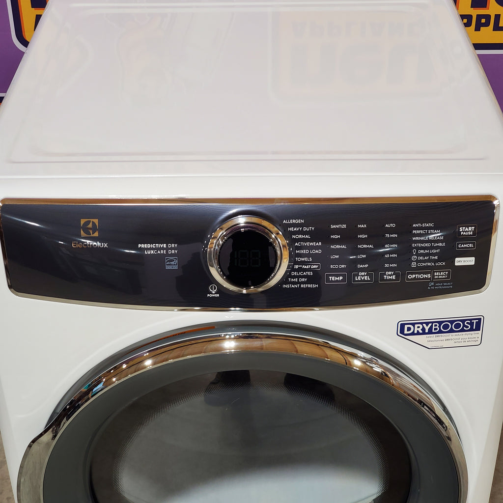 Pictures of Electrolux 8.0 Cu. Ft. 500 Series Electric Dryer 20SD155 - ELFE7537AW - Scratch & Dent (Minor) - Neu Appliance Outlet - Discount Appliance Outlet in Austin, Tx