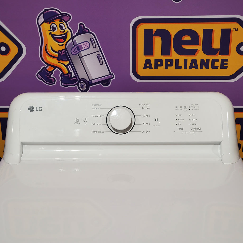 Pictures of LG 7.3 Cu. Ft. Electric Rear Control Ultra Large Capacity Dryer in White with Sensor Dry 6SD99 - DLE6100W - Open Box - Neu Appliance Outlet - Discount Appliance Outlet in Austin, Tx