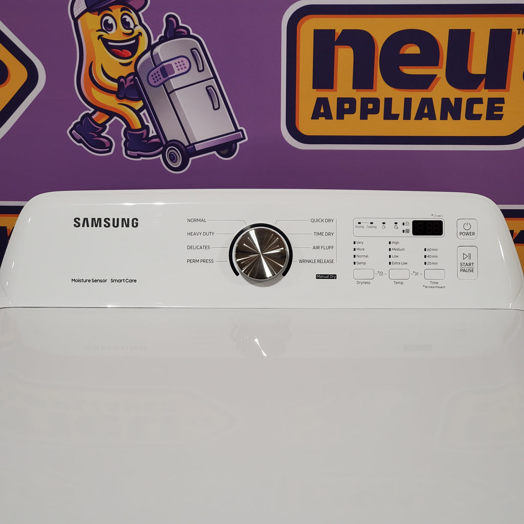 Pictures of Samsung 7.2 cu. ft. Electric Dryer with Sensor Dry in White 6SD62 - DVE45T3200W - Open Box - Neu Appliance Outlet - Discount Appliance Outlet in Austin, Tx