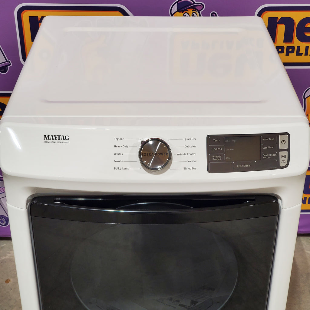 Pictures of Maytag 7.3 cu. ft. Front Load Gas Dryer with Extra Power and Quick Dry Cycle 26SD015 - MGD5630HW - Open Box - Neu Appliance Outlet - Discount Appliance Outlet in Austin, Tx