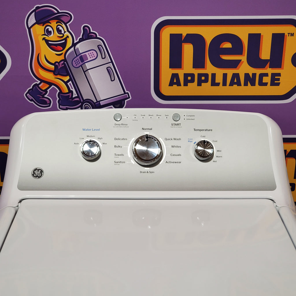 Pictures of GE® 4.3 cu. ft. Capacity Washer with Stainless Steel Basket,Cold Plus and Water Level Control 1CR5023 - GTW385ASWWS - Certified Refurbished - Neu Appliance Outlet - Discount Appliance Outlet in Austin, Tx