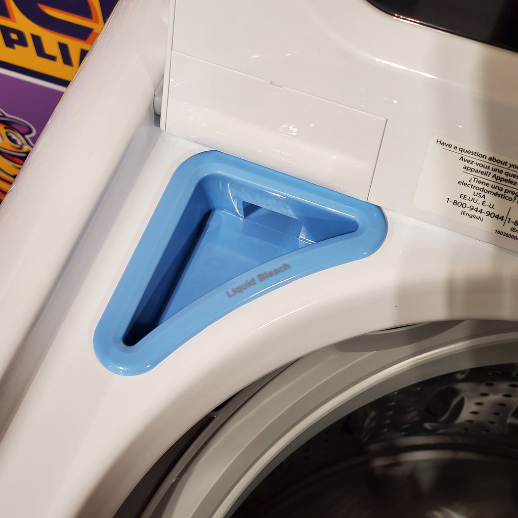 Frigidaire 4.1 Cu. Ft. Top Load Washer with 12 Wash Cycles and Quick Wash Cycle FFTW4120SW - Scratch and Dent (Minor) and Frigidaire 7 Cu. Ft. Electric Dryer in White 16116 - FLVE7523BW - Scratch & Dent (Moderate)