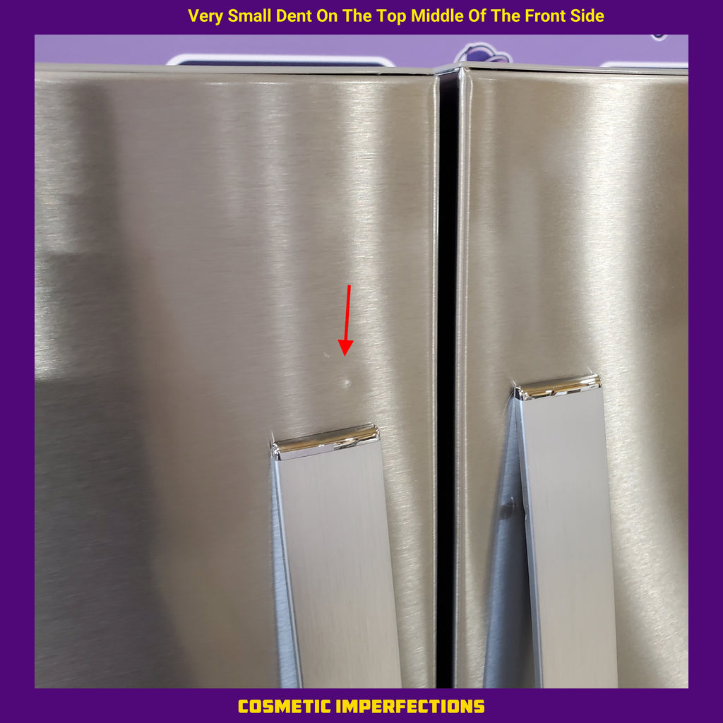 Pictures of Whirlpool 36 in. 24.7 cu. ft. Standard Depth French Door Refrigerator in Fingerprint Resistant Stainless Steel WRFF3436RZ- Scratch & Dent (Moderate) - Neu Appliance Outlet - Discount Appliance Outlet in Austin, Tx
