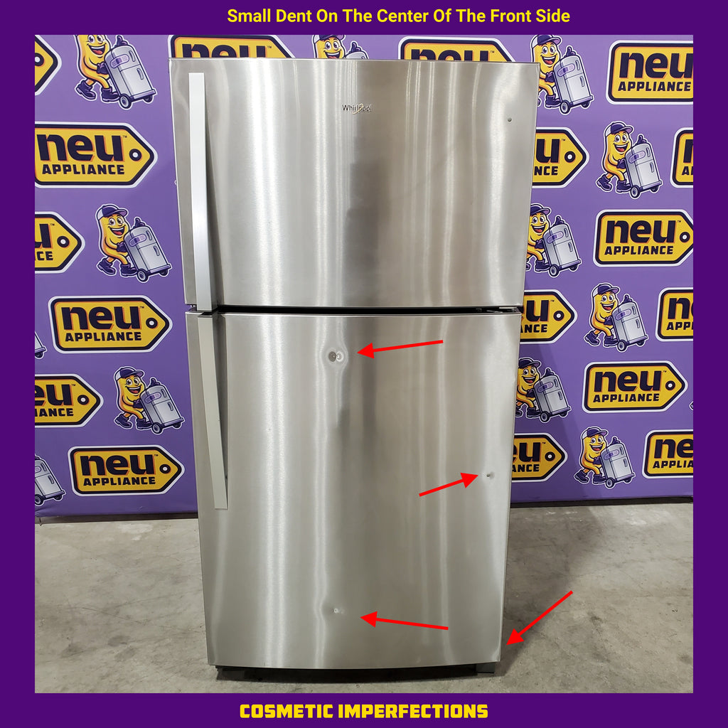 Pictures of Whirlpool 21.3-cu ft Top-Freezer Refrigerator Monochromatic Stainless Steel 7SD683 - WRT511SZDM - Scratch and Dent (Minor) - Neu Appliance Outlet - Discount Appliance Outlet in Austin, Tx