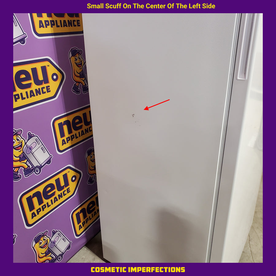 GE® 14.2 Cu. Ft. Frost-Free Garage Ready Upright Freezer in White 251311SD932 - FUF21QRRWW - Scratch & Dent (Moderate)