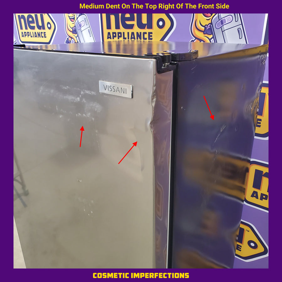 7.1 cu. ft. Manual Defrost Convertible Upright Freezer in Stainless Steel Look MDUFC7SS4 - Scratch & Dent - Moderate