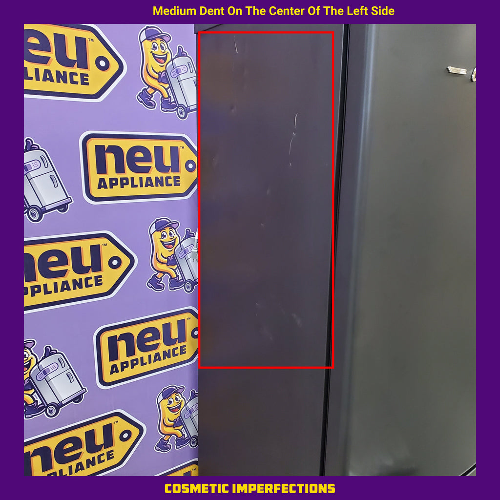 UNIQUE Classic Retro 12-cu ft Counter-Depth 24-in Wide Bottom-Freezer Refrigerator Matte Black 25138SD749 - UGP-340L MB AC - Scratch & Dent (Minor)