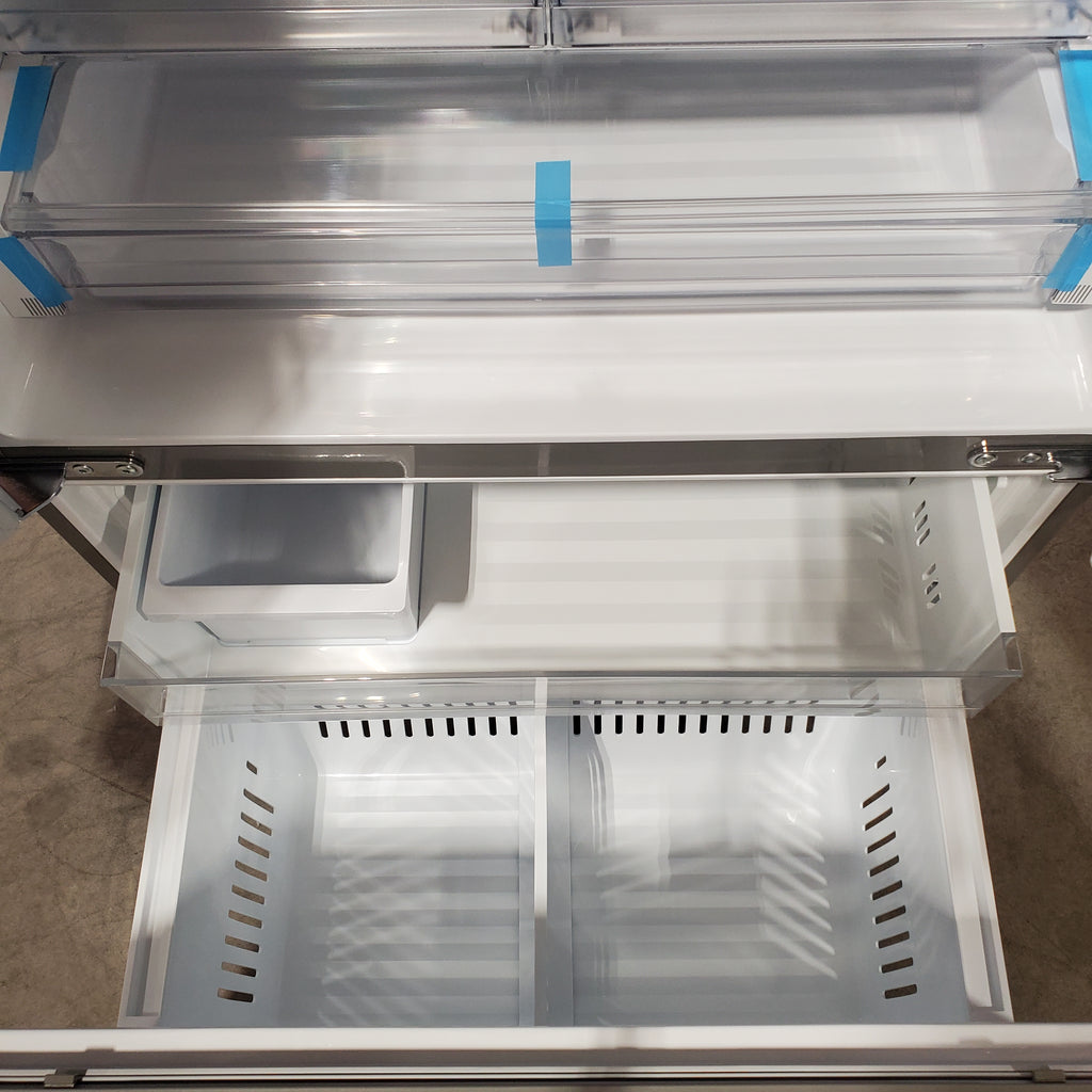 Pictures of LG 26 cu ft ENERGY STAR Counter-Depth Smart French Door Refrigerator in Fingerprint Resistant Stainless Steel with Dual Ice Maker 31135SD254 - LRFXC2606S - Scratch & Dent (Major) - Neu Appliance Outlet - Discount Appliance Outlet in Austin, Tx