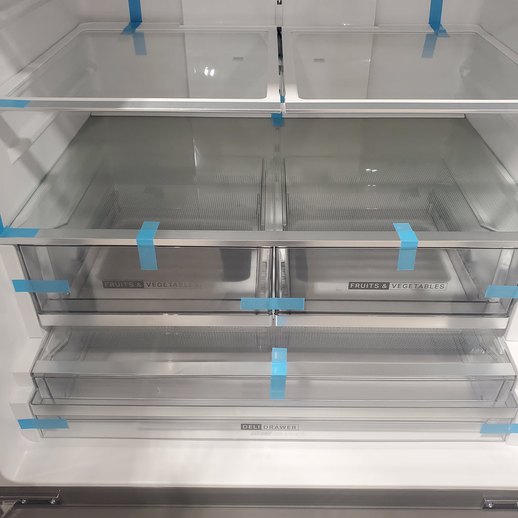 Pictures of Whirlpool French Door 31 Cu. Ft. Refrigerator with Total Coverage Cooling in Fingerprint Resistant Stainless Steel 3SD652 - WRFF3136SZ - Open Box - Neu Appliance Outlet - Discount Appliance Outlet in Austin, Tx
