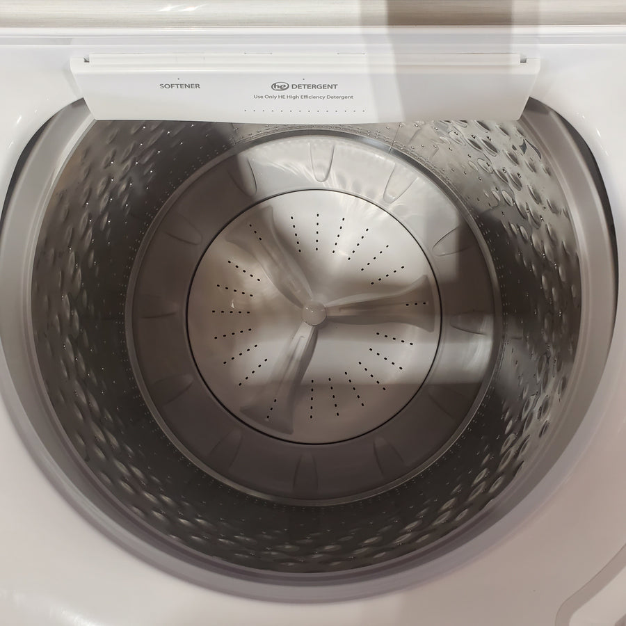 Maytag Top Load 4.8 cu ft Washer with Deep Fill and Slow-Close Glass Lid MVW6200KW - Scratch & Dent (Minor) and Maytag 7.0 cu ft Electric Dryer with Moisture Sensing and Quick Dry Cycle 16213 - MED6200KW - Scratch & Dent (Moderate)