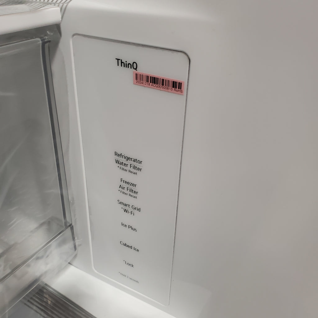 Pictures of LG 27 cu. ft. Smart Counter-Depth MAX™ French Door Refrigerator with Linear Cooling™ and Internal Water Dispenser 21SD003 - LRFLC2706S - Open Box - Neu Appliance Outlet - Discount Appliance Outlet in Austin, Tx