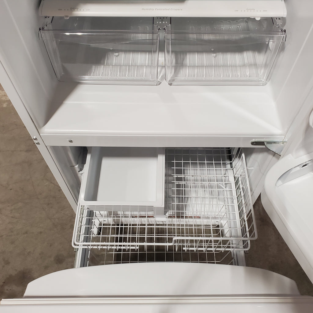 Pictures of Whirlpool 18.7 cu. ft. Bottom Freezer Refrigerator in White 22131SD114 - WRB329DMBW - Scratch & Dent (Minor) - Neu Appliance Outlet - Discount Appliance Outlet in Austin, Tx