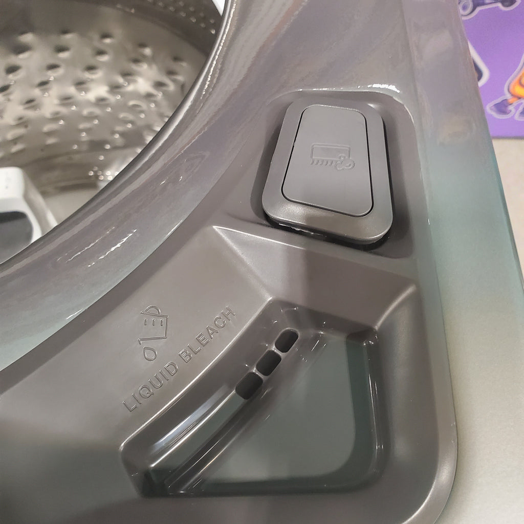 Pictures of Whirlpool Chrome Shadow 5.2 - 5.3 cu. ft. ENERGY STAR Top Load Washer with 2 in 1 Removable Agitator and Load & Go™ dispenser WTW8127LC and 7.4 cu. ft. Top Load Electric Dryer with Advanced Moisture Sensing WED8127LC - Scratch & Dent - Minor - Neu Appliance Outlet - Discount Appliance Outlet in Austin, Tx