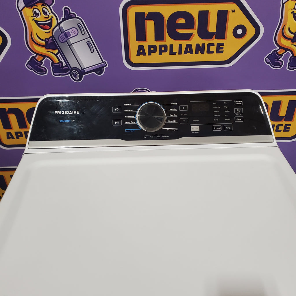 Pictures of Frigidaire 7 Cu. Ft. Electric Dryer in White 20SD160 - FLVE7523BW - Scratch & Dent (Moderate) - Neu Appliance Outlet - Discount Appliance Outlet in Austin, Tx
