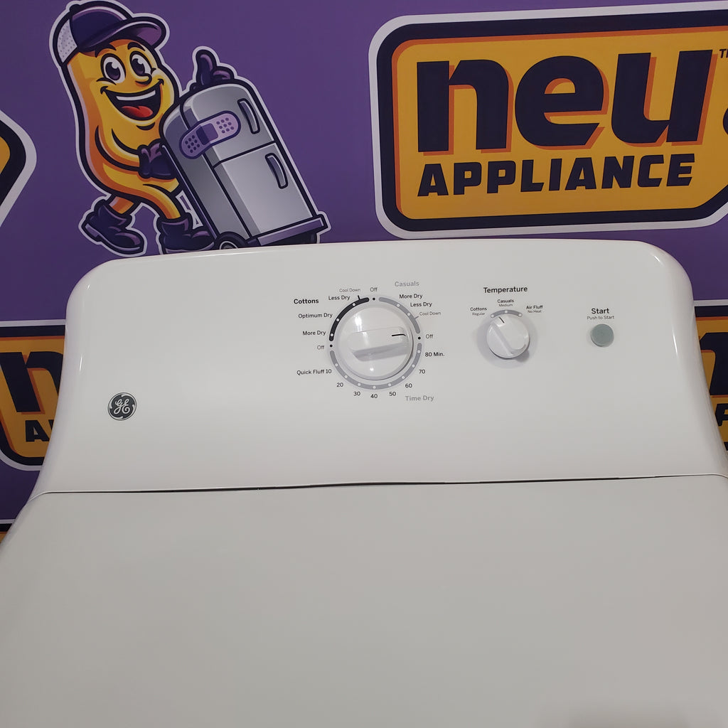 Pictures of GE 6.2 cu. ft. Capacity Electric Dryer with Up To 120 ft. Venting and Shallow Depth GTX22EASKWW - Certified Refurbished - Neu Appliance Outlet - Discount Appliance Outlet in Austin, Tx