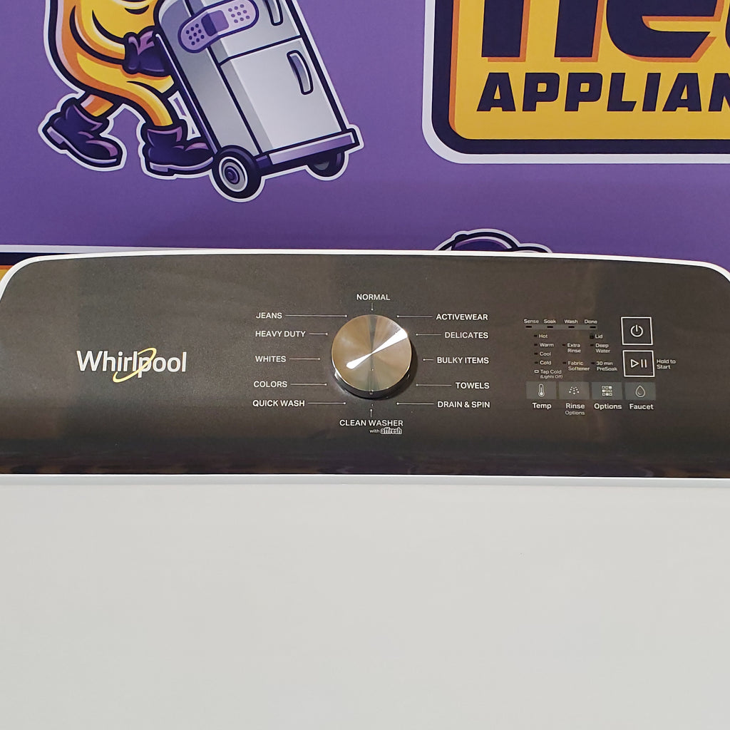 Pictures of Whirlpool 4.6 Cu. Ft. Top Load Impeller Washer in White with Built-in Faucet WTW5010LW - Scratch & Dent (Minor) - Neu Appliance Outlet - Discount Appliance Outlet in Austin, Tx