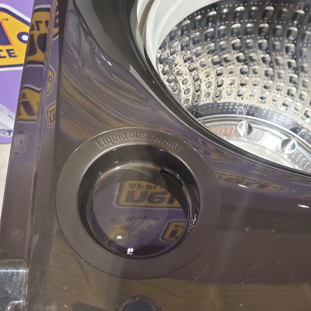 Pictures of Samsung 5.0 cu. ft. Energy Star Top Load Washer with Active Water Jet in Black Stainless Steel 1CR04034 - WA50R5400AV - Certified Refurbished - Neu Appliance Outlet - Discount Appliance Outlet in Austin, Tx