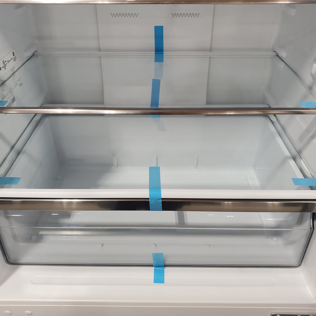 Hisense 33" Wide Counter Depth ENERGY STAR 17.2-cu ft Bottom-Freezer Refrigerator with Ice Maker in Fingerprint Resistant Stainless Steel 3SD737 - HRB171N6BSE - Scratch & Dent (Minor)